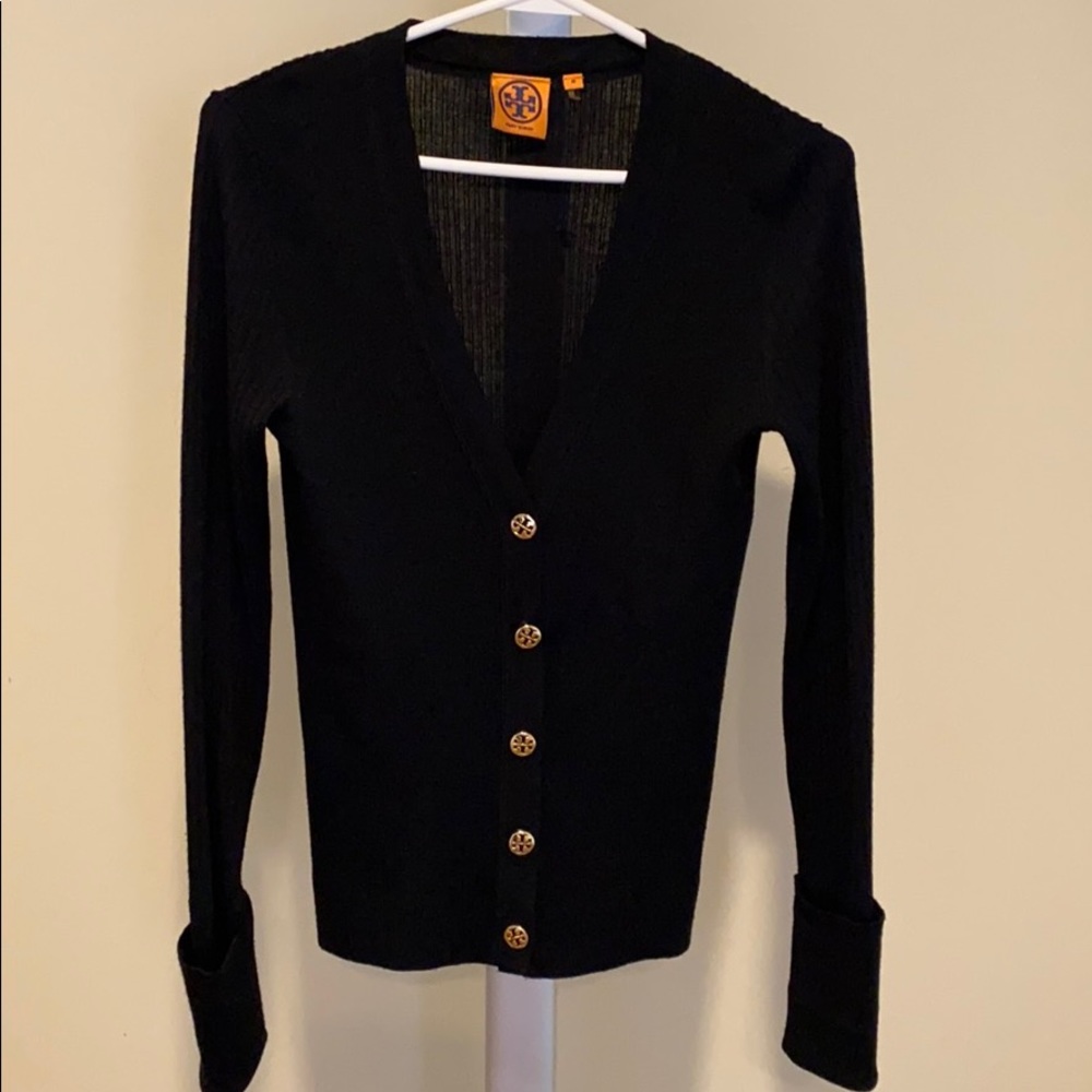 Tory Burch Black Cardigan Sweater